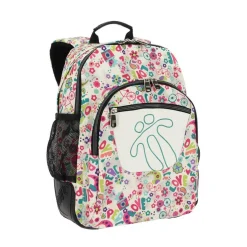 New - Mochila escolar Crayoles - Flores Material Escolar