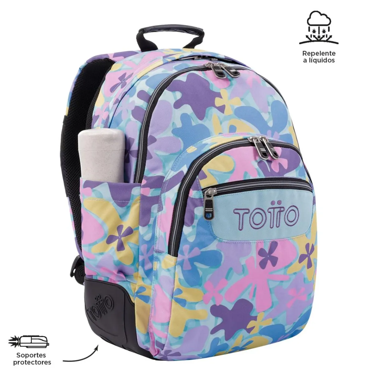 - Mochila escolar flores hawaianas Crayoles*TOTTO Best