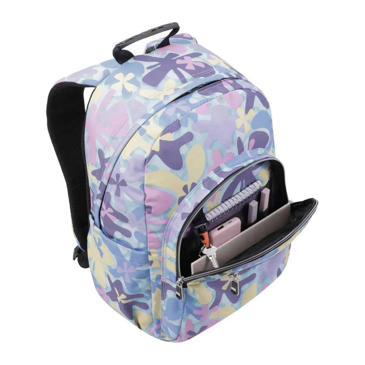 Outlet - Mochila escolar flores hawaianas Acuarela Material Escolar