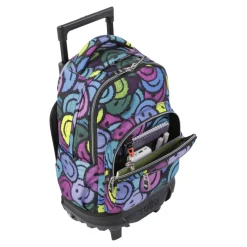 Clearance - Mochila escolar pequeña ruedas emojis Resma Material Escolar