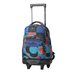 Hot - Mochila escolar pequeña ruedas cyber monstruos Resma Material Escolar