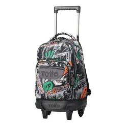 - Mochila escolar pequeña ruedas manga Resma*TOTTO New
