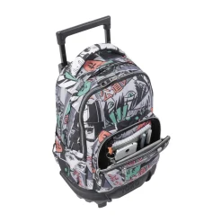 - Mochila escolar pequeña ruedas manga Resma*TOTTO New