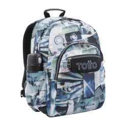 Sale - Mochila escolar postales y casetes Acuarela Material Escolar