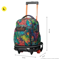 - Mochila escolar ruedas desmontable graffiti Tiza*TOTTO Sale
