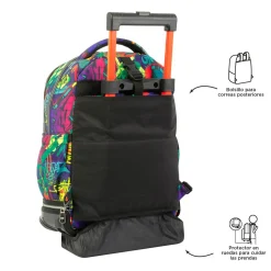 - Mochila escolar ruedas desmontable graffiti Tiza*TOTTO Sale
