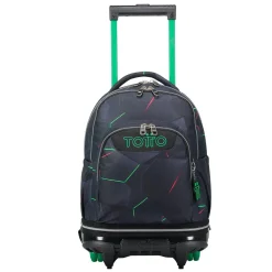 - Mochila escolar ruedas desmontable fractal Tiza*TOTTO Outlet