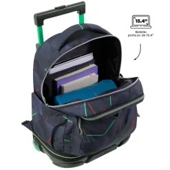 - Mochila escolar ruedas desmontable fractal Tiza*TOTTO Outlet