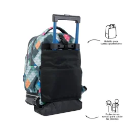 - Mochila escolar ruedas desmontable bloques Tiza*TOTTO Hot