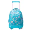 - Mochila escolar ruedas desmontable corazones pintados Tiza*TOTTO