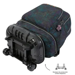 - Mochila escolar ruedas desmontable salpicado color Tiza*TOTTO Clearance