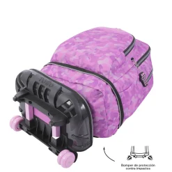 - Mochila escolar ruedas desmontable camuflaje rosa Tiza*TOTTO Online