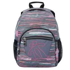 - Mochila escolar Tempera estampado multicolor jaspeado*TOTTO New