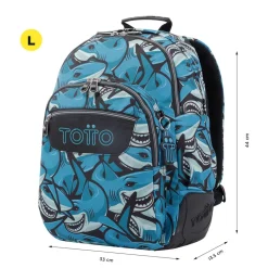 - Mochila escolar tiburones Crayoles*TOTTO Sale