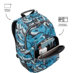 - Mochila escolar tiburones Crayoles*TOTTO Sale
