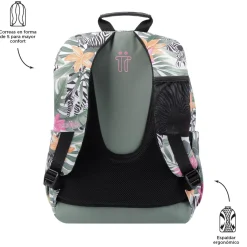 - Mochila escolar tropical cebras Acuarela*TOTTO Hot
