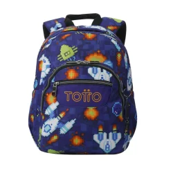 New - Mochila Gommas Space Blue Material Escolar