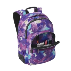 Discount - Mochila Rayol Glitter Star Butterfly Material Escolar