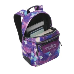 Discount - Mochila Rayol Glitter Star Butterfly Material Escolar