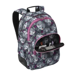 Clearance - Mochila Rayol Kitten Rose Material Escolar