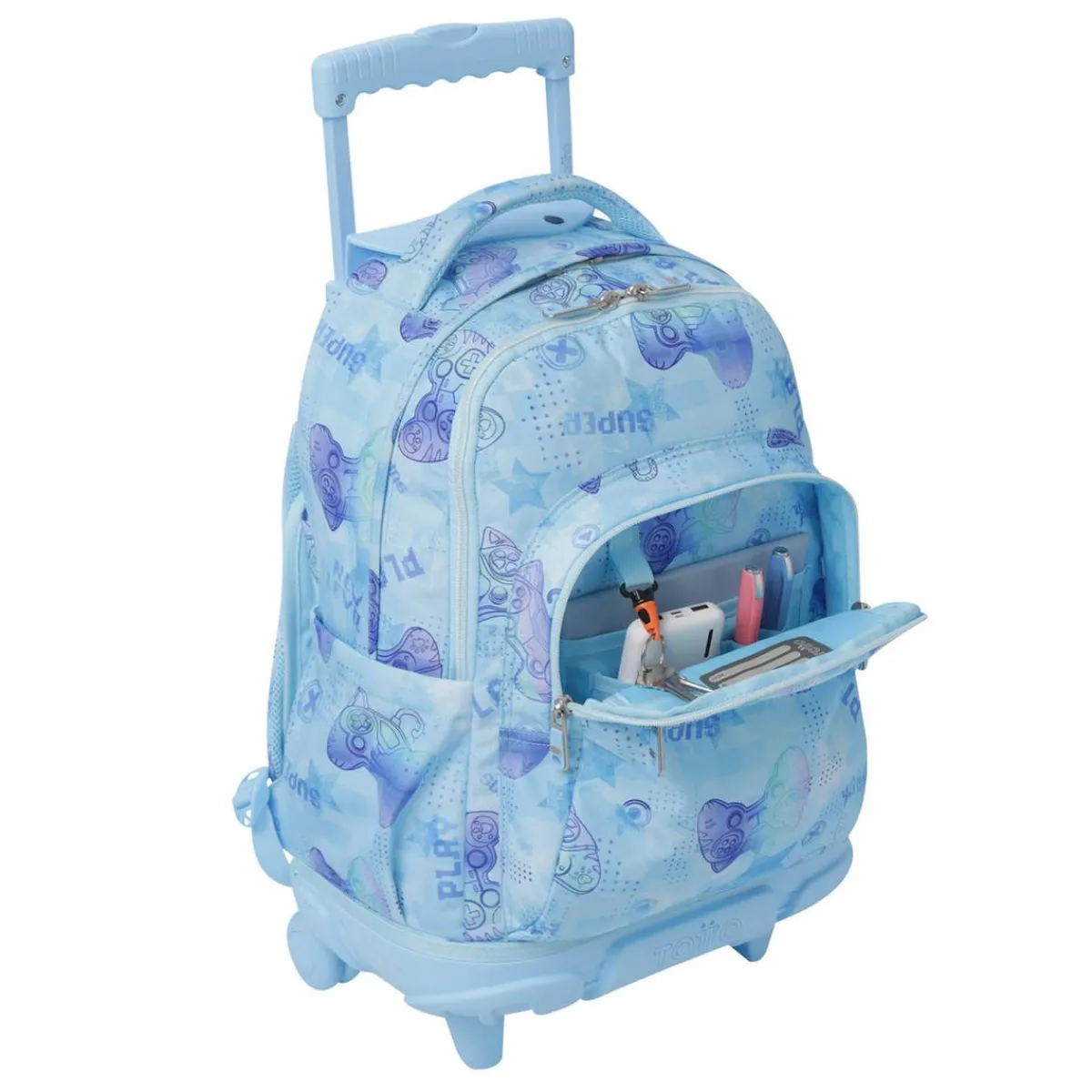 Discount - Mochila Renglones con ruedas Polar Material Escolar