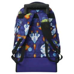 Best - Mochila Renglones con ruedas Space Blue Material Escolar