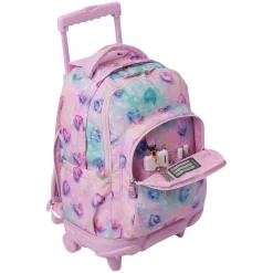 - Mochila Renglones con ruedas Glitter Shiny Heart*TOTTO