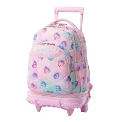 - Mochila Tiza con ruedas Glitter Shiny Heart*TOTTO New