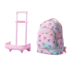 - Mochila Tiza con ruedas Glitter Shiny Heart*TOTTO New