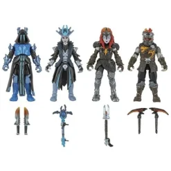 Hot Toy Partner - - Pack 4 figuras articuladas Micro Squad con herramientas 2.5 pulgadas ㅤ Figuras De Acción