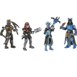 Hot Toy Partner - - Pack 4 figuras articuladas Micro Squad con herramientas 2.5 pulgadas ㅤ Figuras De Acción