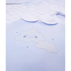 Clearance Trajecitos azul celeste y crema con dibujos y rayas Ropa Y Accesorios·Peleles|Recién Nacido·Ropa Y Accesorios