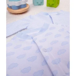 Clearance Trajecitos azul celeste y crema con dibujos y rayas Ropa Y Accesorios·Peleles|Recién Nacido·Ropa Y Accesorios