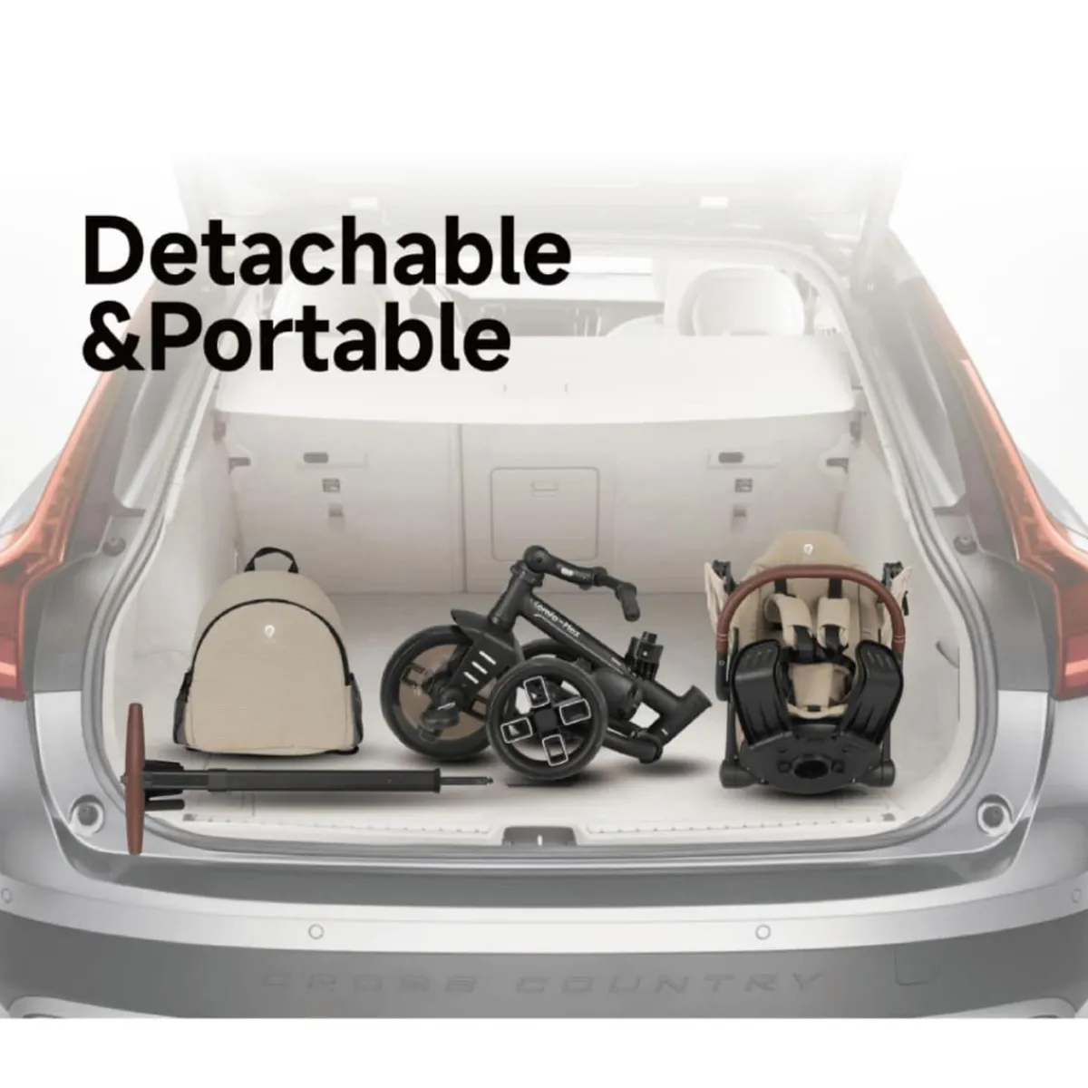 Triciclo Comfo Max 6 en 1 – Negro*DEVESSPORT Clearance