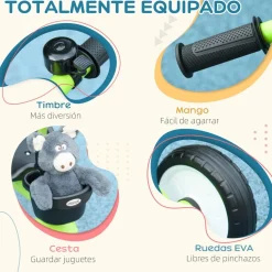 Online Triciclo con timbre y cesta Verde Motos Y Triciclos