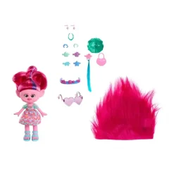 Hot Trolls - Poppy con accesorios Coleccionables Y Mini Mundos