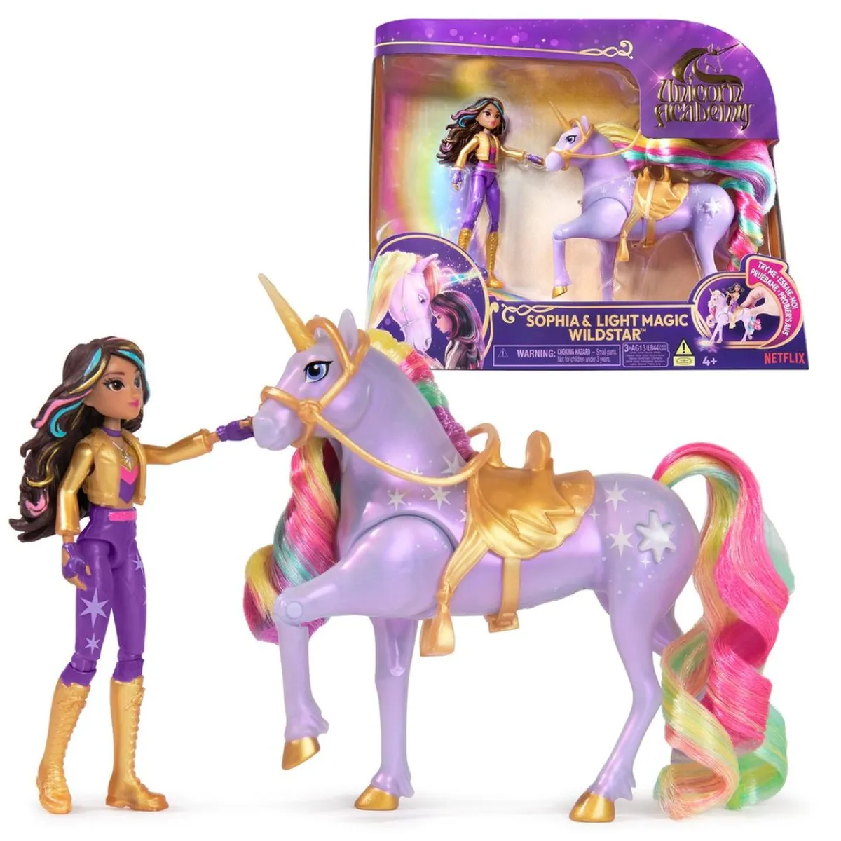 Hot Unicorn Academy - Muñeca Sophia y Wildstar Muñecas