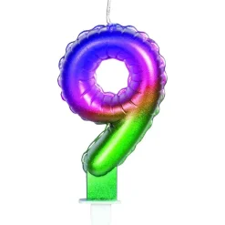 Discount Vela multicolor número 9 Artículos De Fiesta Y Regalos