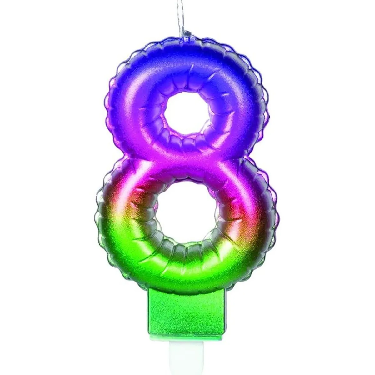 Vela multicolor número 8*TOYS "R" US Clearance