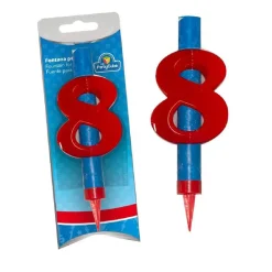 Discount Vela pirotécnica con número 8 Artículos De Fiesta Y Regalos