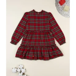 Sale Vestido niña tartán rojo con cremallera trasera Niña·Niña 2-10 Años|Niña 2-10 Años·Vestidos, Conjuntos Y Deporte