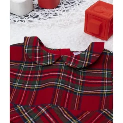 Vestido niña tartán rojo con culotte a juego*Prenatal New