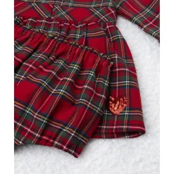 Vestido niña tartán rojo con culotte a juego*Prenatal New