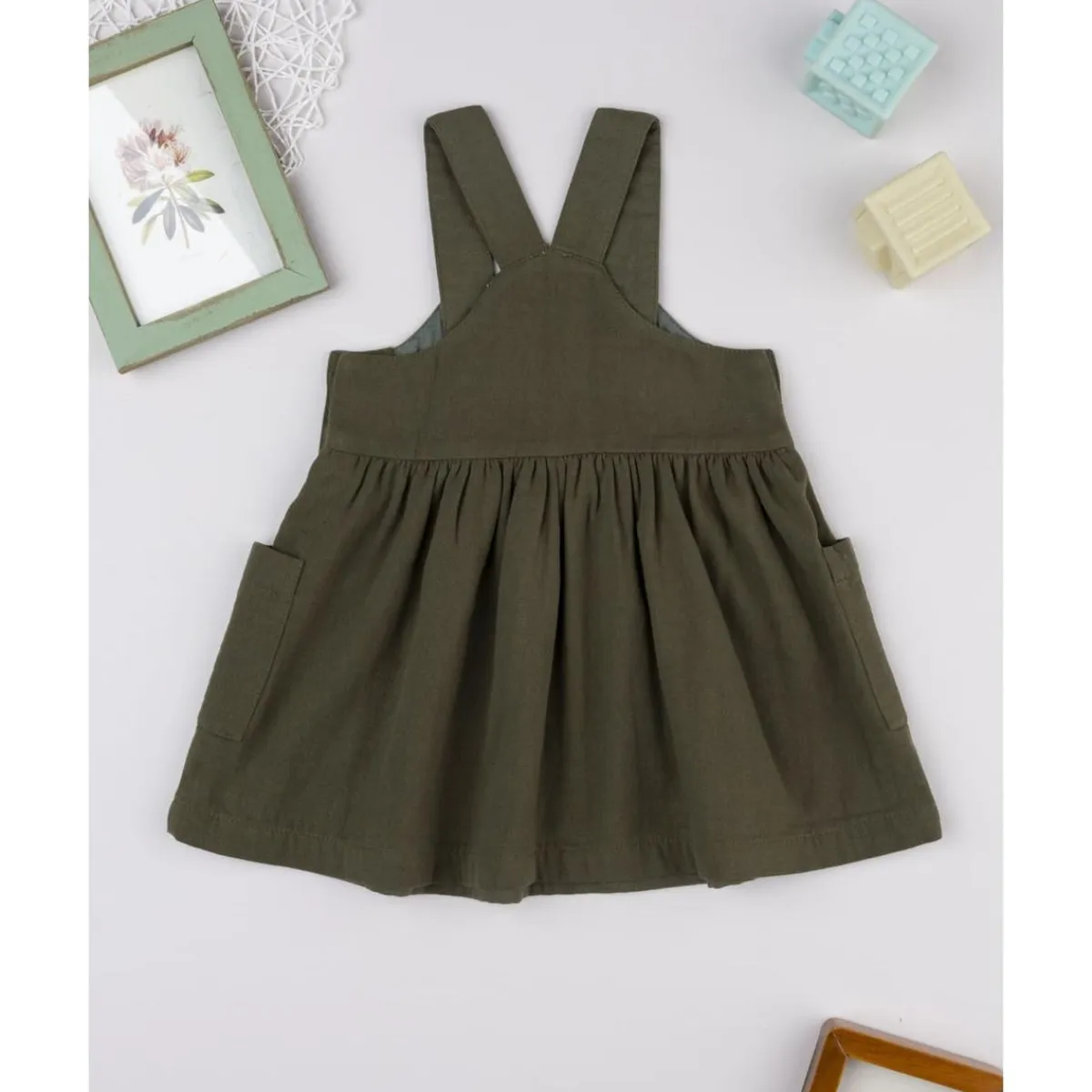 Discount Vestido pichi verde con bordado para niña Niña·Bebé Niña 3-36 Meses|Bebé Niña 3-36 Meses·Vestidos, Conjuntos Y Deporte