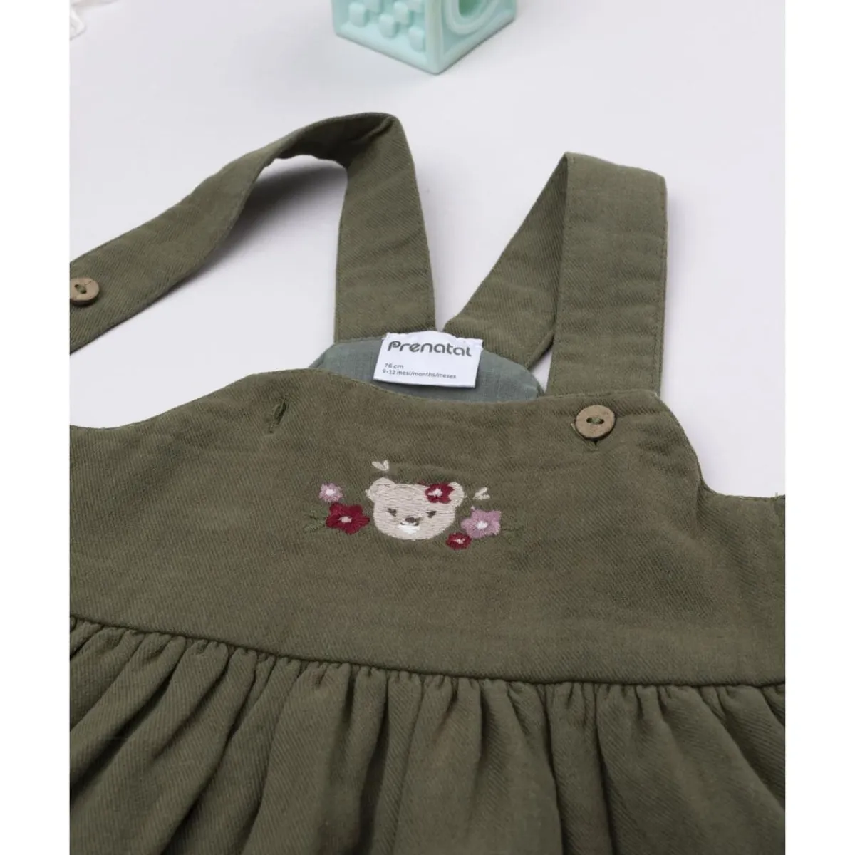 Discount Vestido pichi verde con bordado para niña Niña·Bebé Niña 3-36 Meses|Bebé Niña 3-36 Meses·Vestidos, Conjuntos Y Deporte