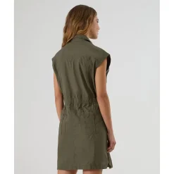 Outlet Vestido premamá y de lactancia estilo camisero en verde militar Premamá·Moda|Moda·Vestidos Y Conjuntos
