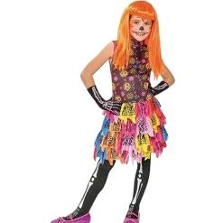 Vestido y medias efecto glow in dark para Halloween, Carnaval, Fiestas y cumpleaños ㅤ*RUBIE'S Best
