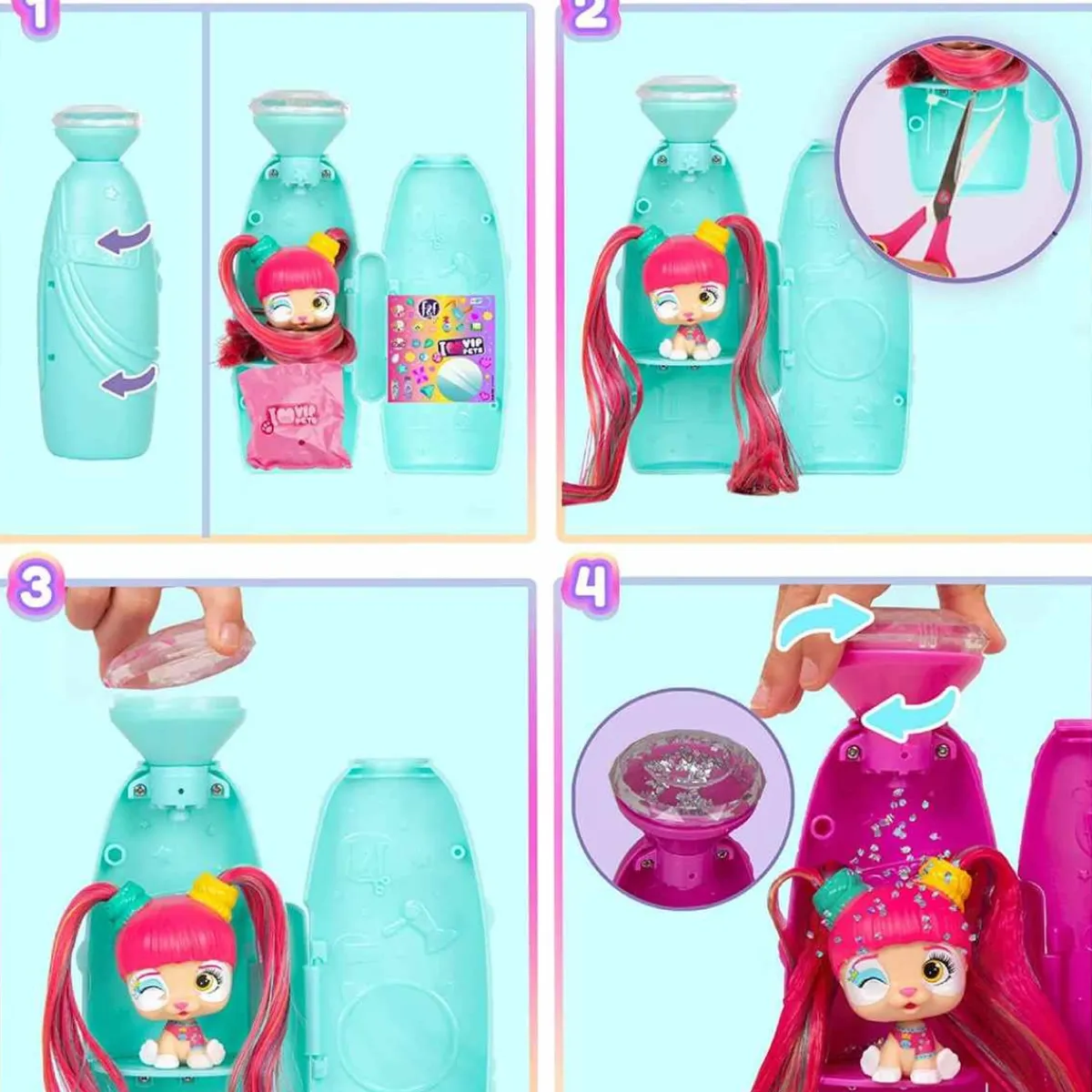 Vip Pets - Mini fans Glam Gems (varios modelos) Coleccionables Y Mini Mundos