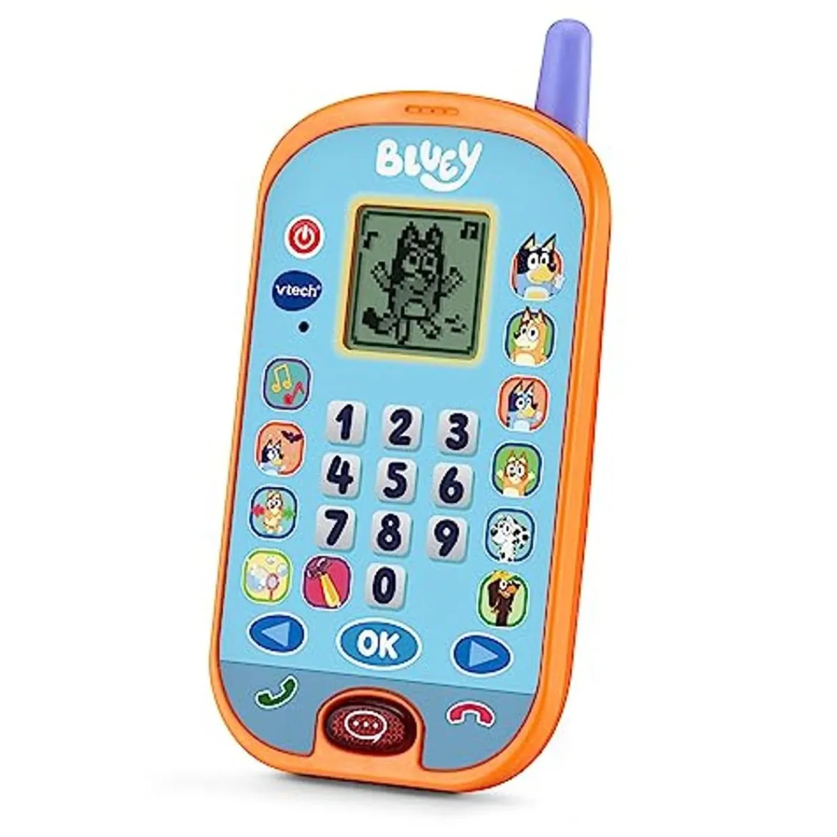 - Bluey - Teléfono de actividades educativo con aprendizaje de números, cálculo y lógica ㅤ*VTECH Clearance