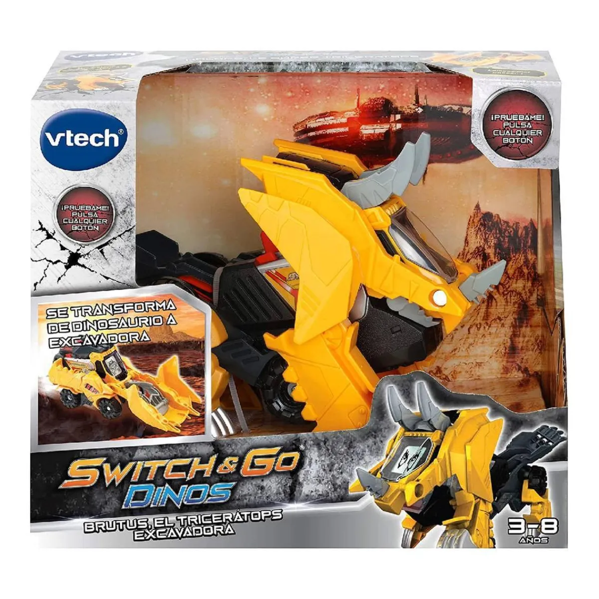 - Brutus el triceratops excavadora Switch & Go Dinos*VTECH Outlet